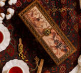 باکس چوبی کادویی زعفران و هل لوکس