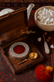 باکس چوبی کادویی زعفران و هل لوکس