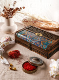 باکس چوبی کادویی زعفران و هل لوکس
